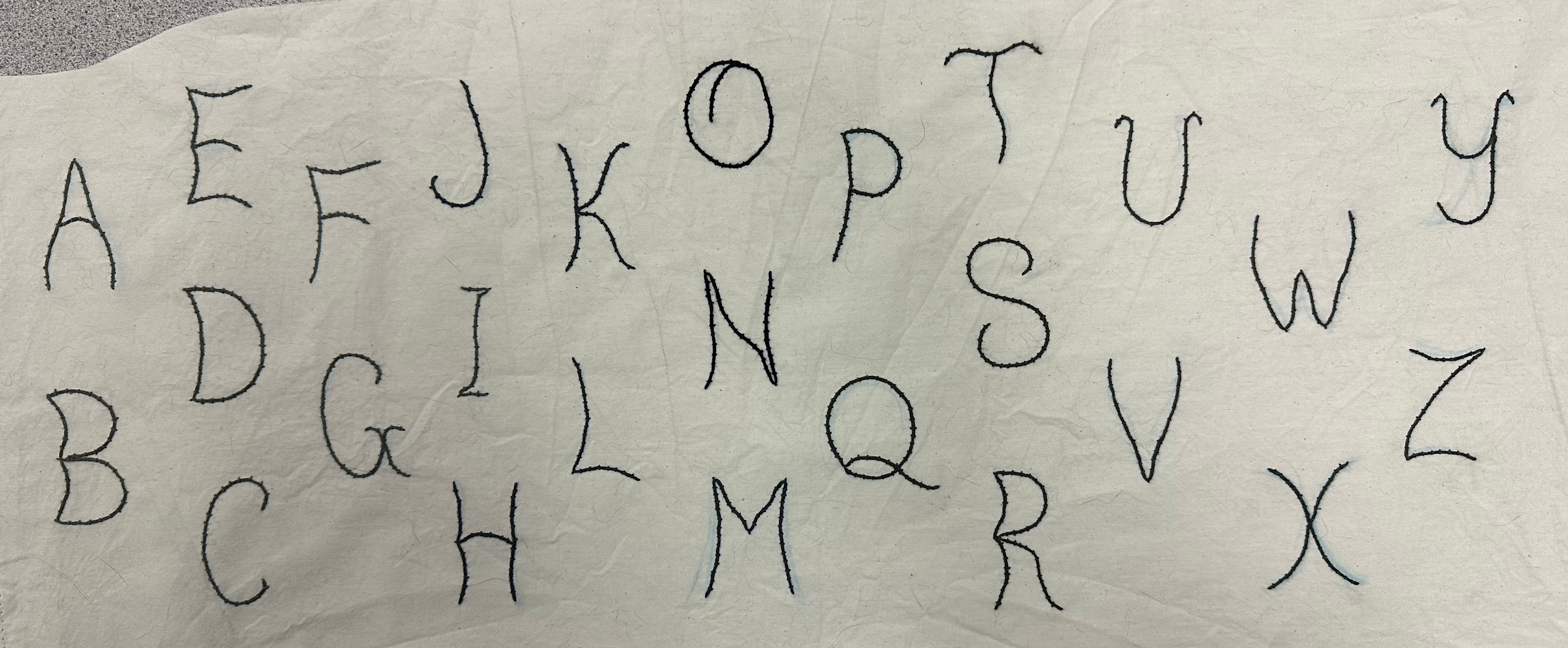 Embroidered Letters